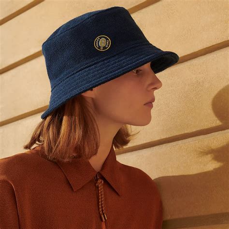 hermes leather bucket hat|hermes hampton hat.